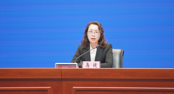 黑龙江省生态环境厅副厅长马健。刘心杨摄