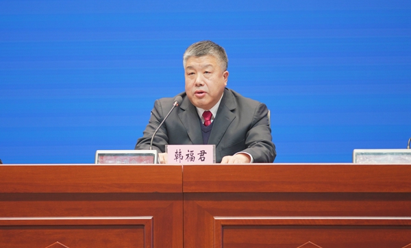 黑龙江省水利厅副厅长韩福君。刘心杨摄