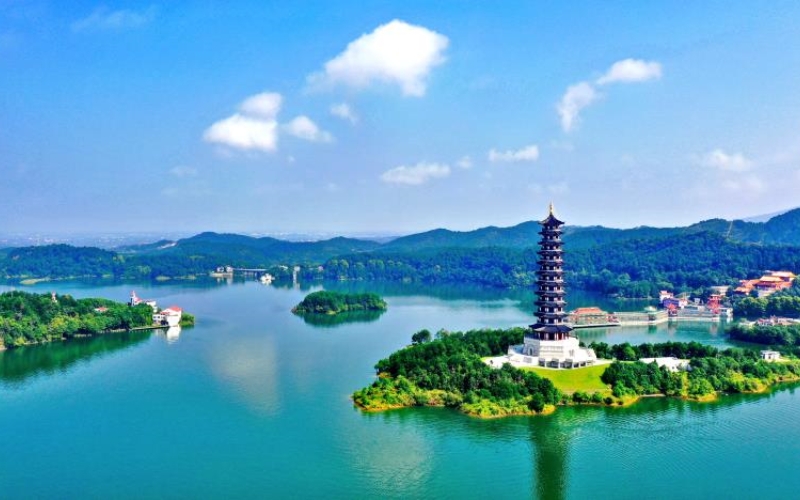道观湖风景区风景秀丽。沈雷平摄