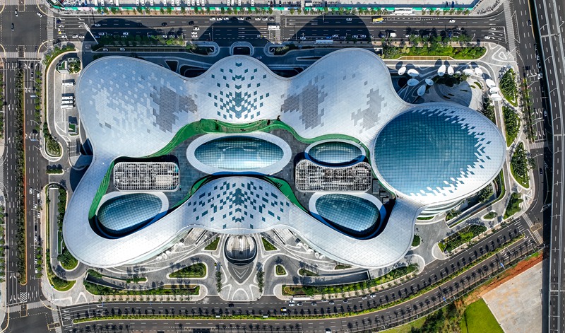 俯瞰cdf海口国际免税城。中国旅游集团供图