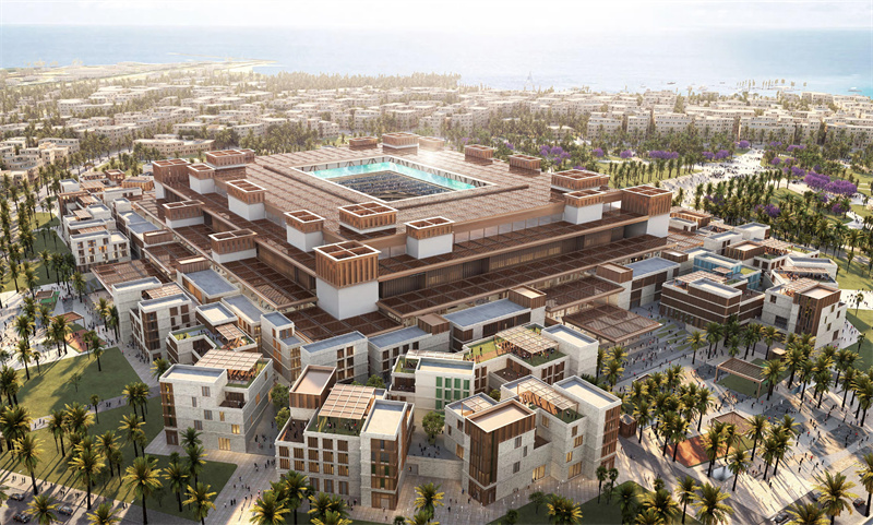 吉达体育场项目效果图,中国铁建供图