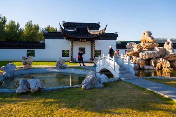 中国亭园。