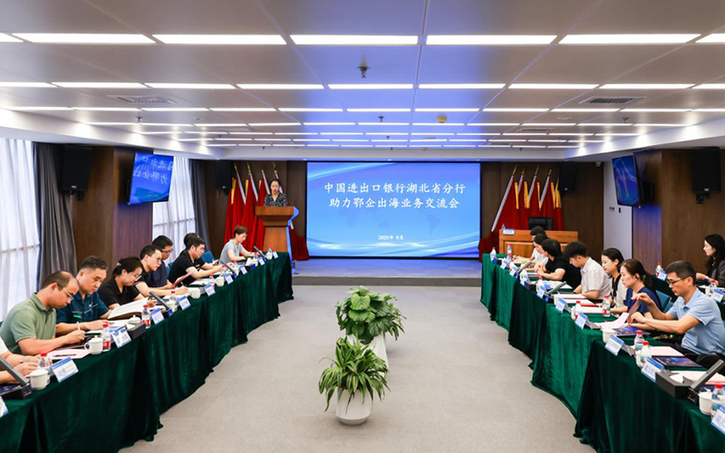 政策性金融助力鄂企出海业务交流会现场。
