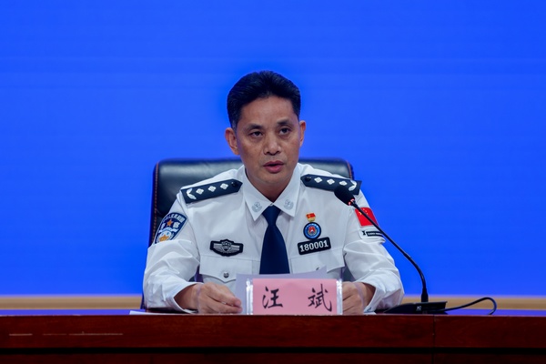 黑龙江出入境边防检查总站总站长汪斌。石启立摄